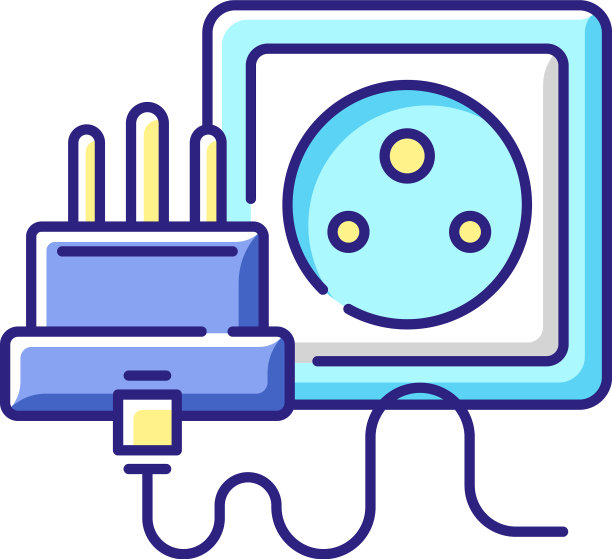 插座RGB颜色图标图片下载