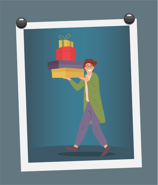 一个手里拿着礼品盒的男人图片下载