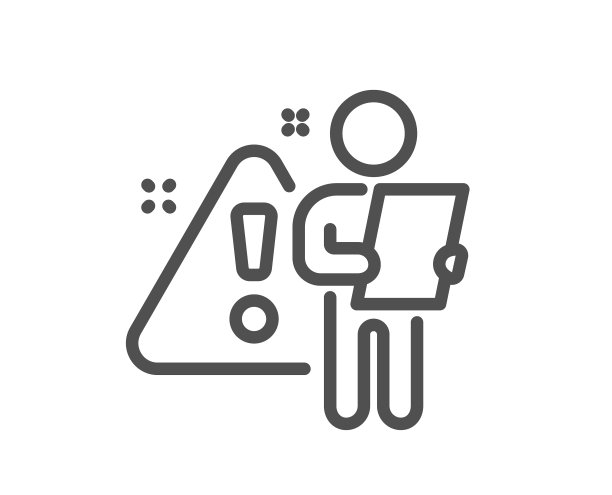 搜索员工线图标面试警告标志图片下载