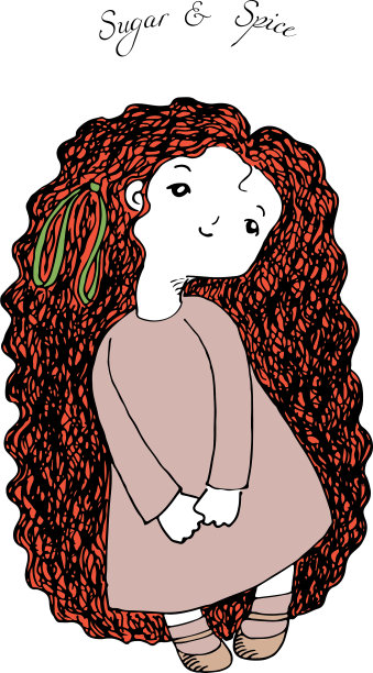 长头发的女孩图片下载