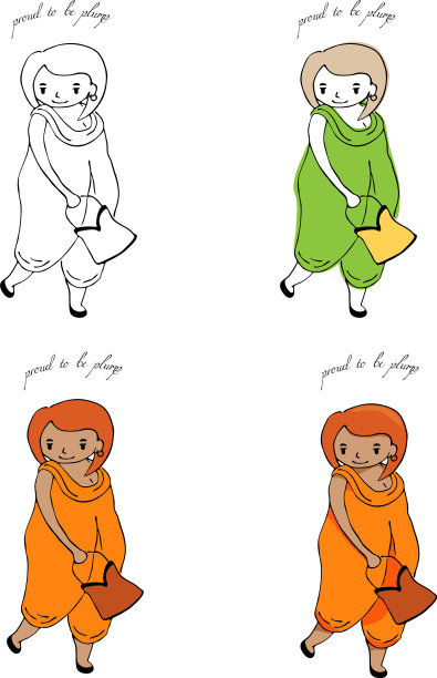 可爱的胖女孩图片下载