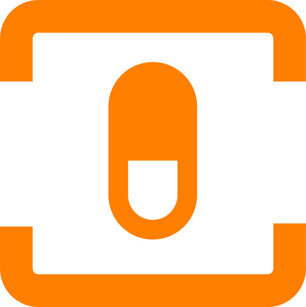 简单药丸图标标识设计图片下载