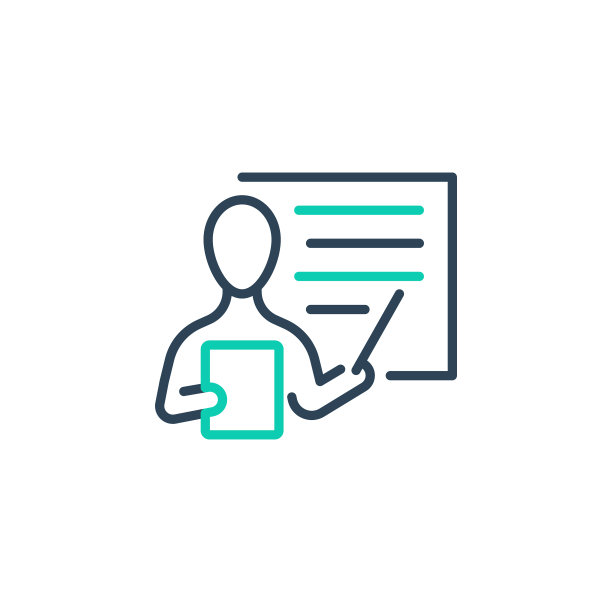 教师图标符号孤立在白色图片下载