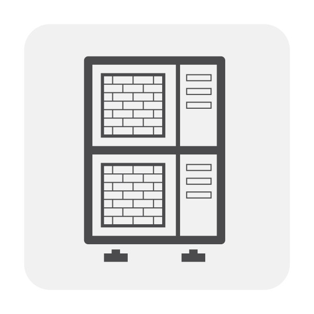冷凝器单元矢量图标设计。图片下载