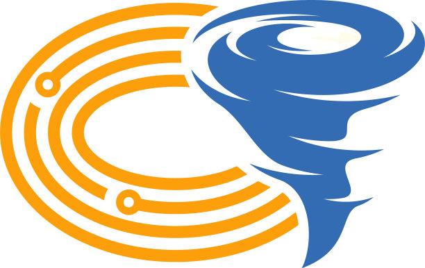 科技龙卷风标志模板创意龙卷风标志图片下载