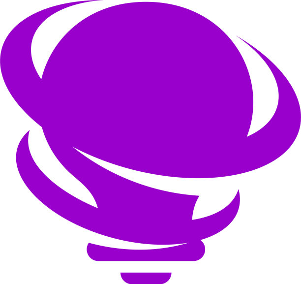 灯泡龙卷风标志模板创意龙卷风标志图片下载