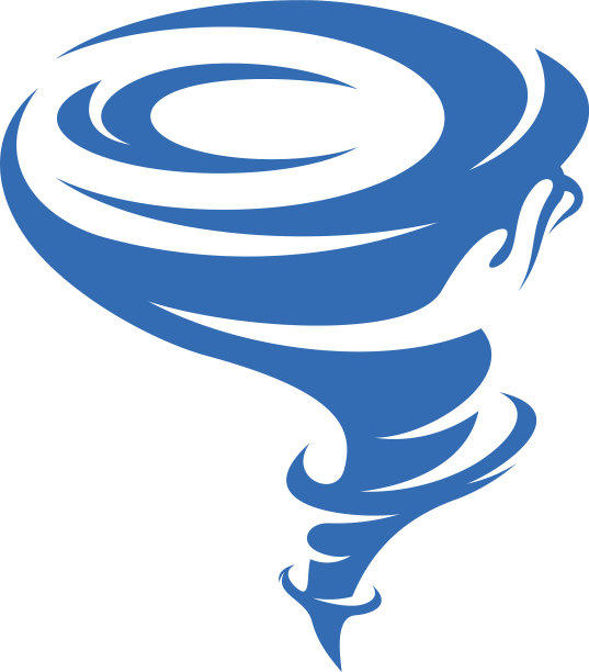 关怀龙卷风标志模板创意龙卷风标志图片下载