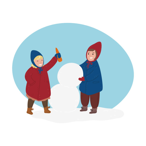 孩子们穿着舒适舒适的温暖的冬天图片下载