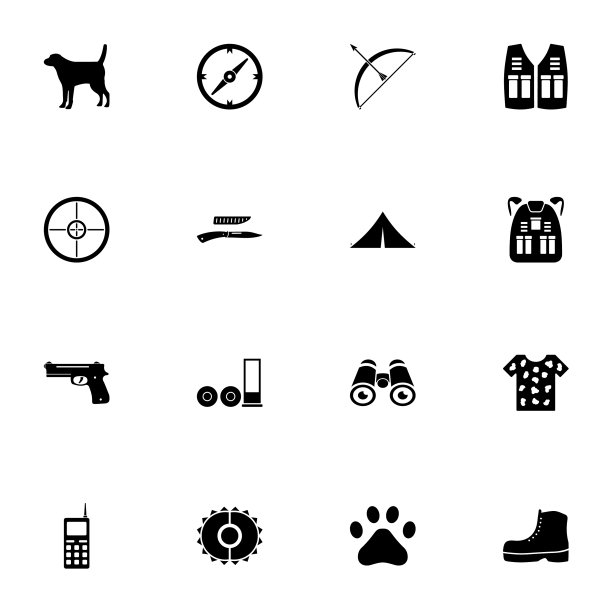 狩猎图标-扩展到任何大小-改变到任何图片下载