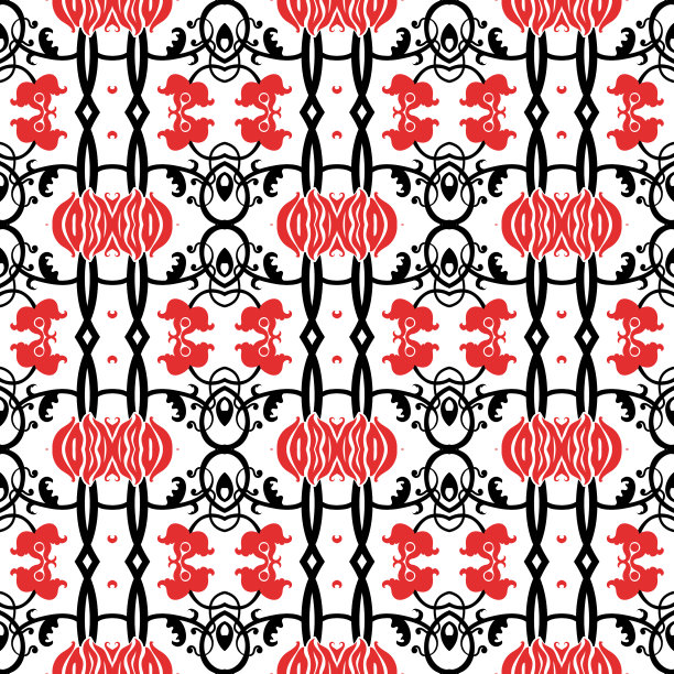 复古无缝花图案图片下载