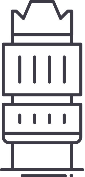 广角镜头图标线性孤立图片下载