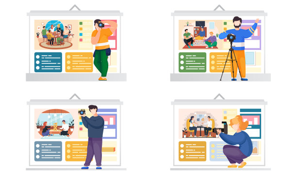 摄影师拍朋友的照片图片下载