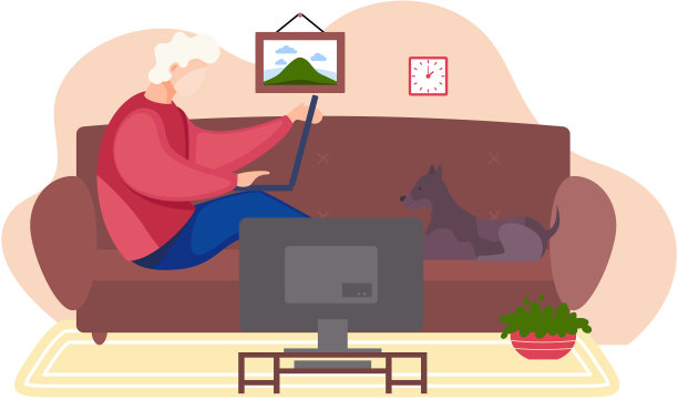 一个男人躺在沙发上拿着笔记本电脑图片下载