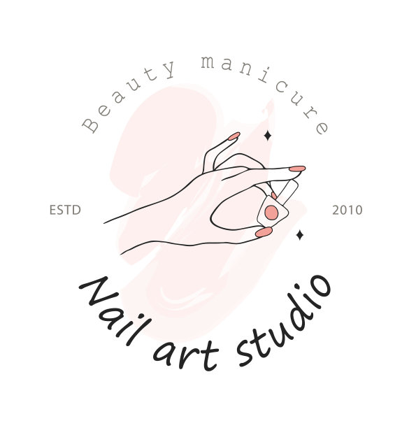 美甲艺术工作室标志模板现代设计图片下载