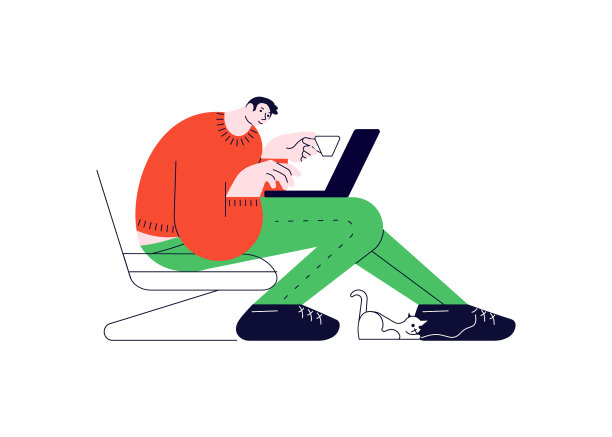 坐在扶手椅上拿着笔记本电脑的家伙图片下载