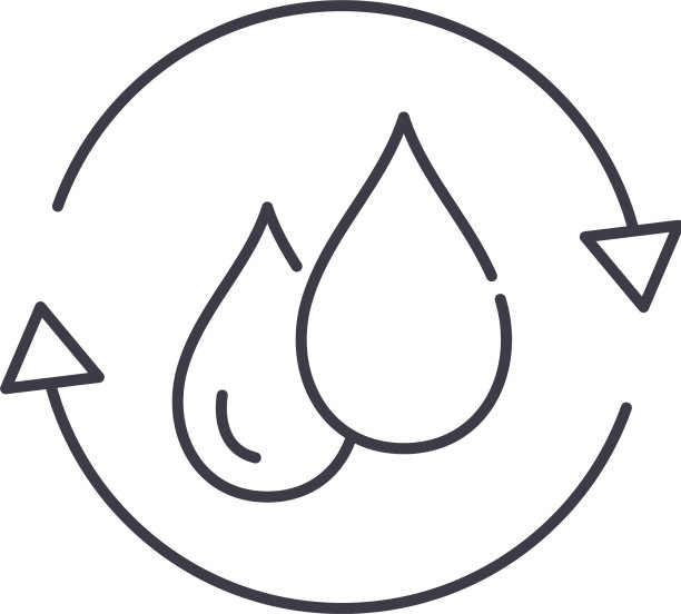 废水图标线性隔离图片下载