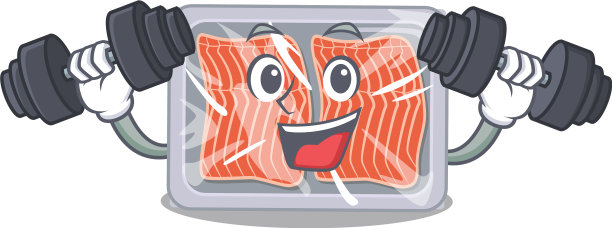 吉祥物设计微笑健身运动冻结图片下载