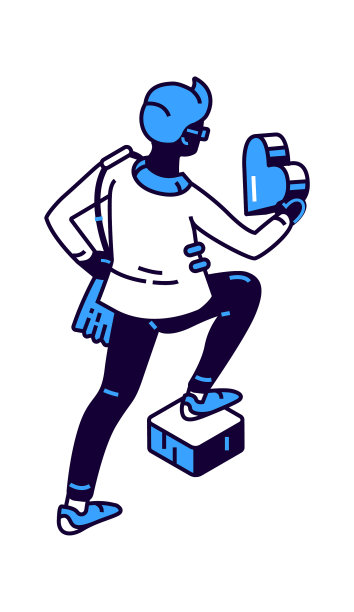 年轻人手里拿着一颗心脏图片下载