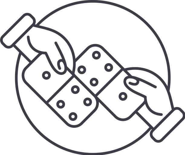 合作伙伴协作图标线性隔离图片下载