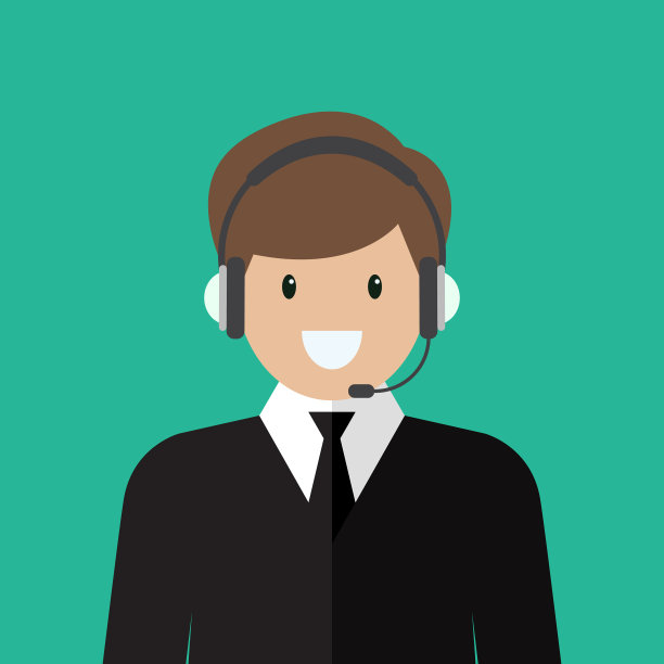 在呼叫中心工作的商人图片下载