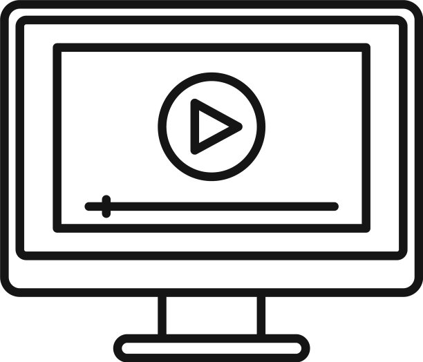 监控屏幕记录图标轮廓样式图片下载