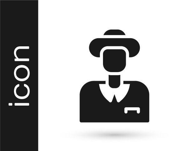 白人背景下孤立的黑人旅游标志图片下载