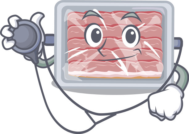 冷冻熏肉在医生卡通角色图片下载