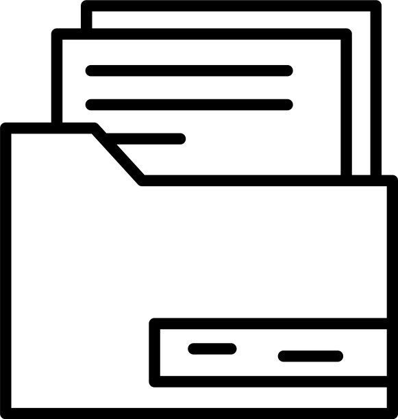 文件夹报告图标大纲样式图片下载