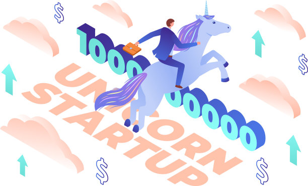 有趣的等距独角兽图片下载