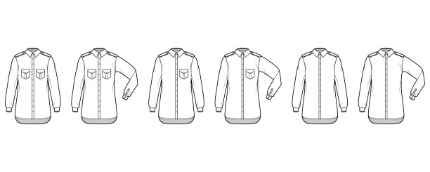 设衬衫肩章技术时尚图片下载