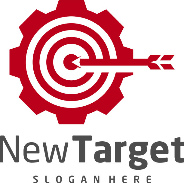 齿轮目标标志模板创意目标标志图片下载