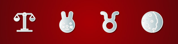 天秤座十二宫设兔金牛座和月食宫图片下载