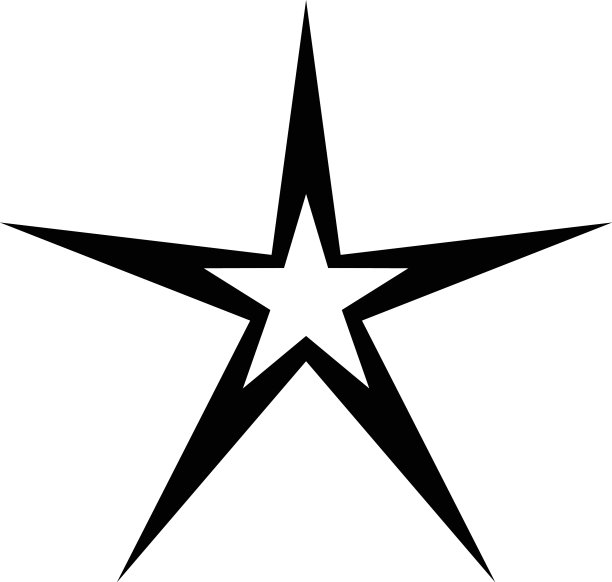 五角星轮廓风格图标图片下载