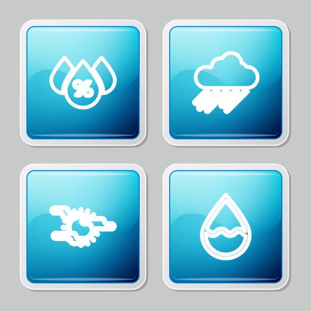 集线水滴百分率云与雨图片下载