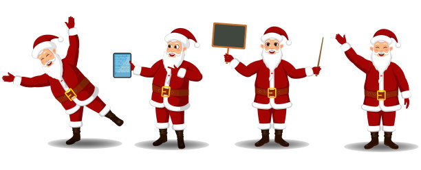 圣诞老人角色集图片下载