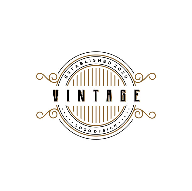 复古复古的徽章徽章标志设计图片下载