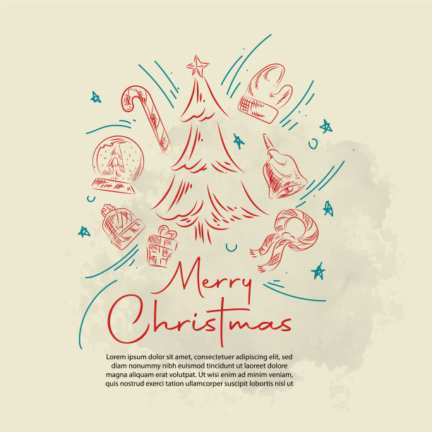 大集圣诞设计涂鸦元素与图片下载