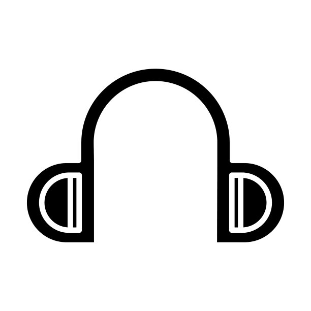 耳机图标简单设计可编辑设计图片下载