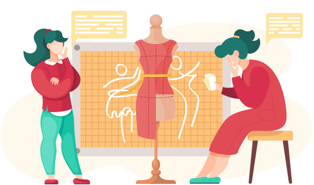 设计师或女裁缝都在设计服装图片下载