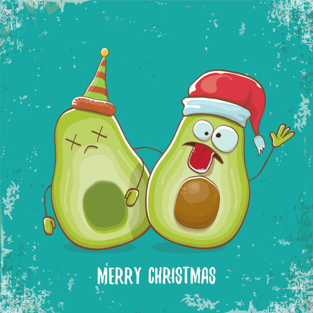 圣诞快乐，时髦的贺卡图片下载