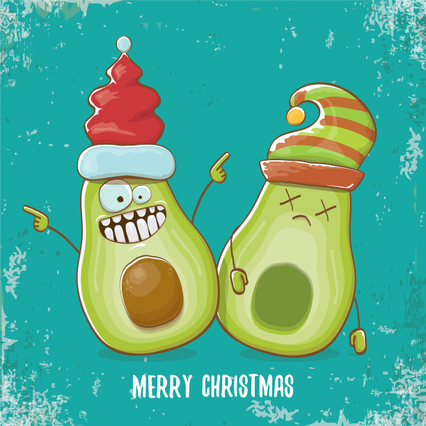 圣诞快乐，时髦的贺卡图片下载