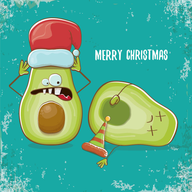 圣诞快乐，时髦的贺卡图片下载