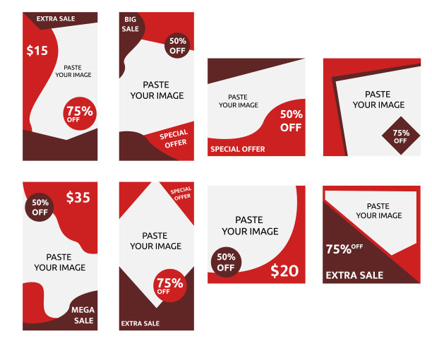 社交媒体模板图片下载