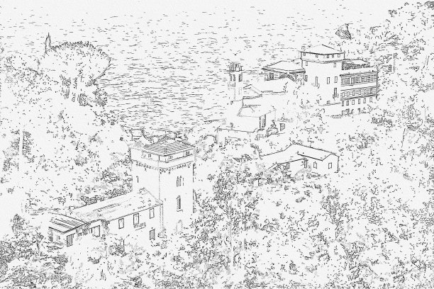 意大利美丽的波托菲诺海岸小镇。图片下载