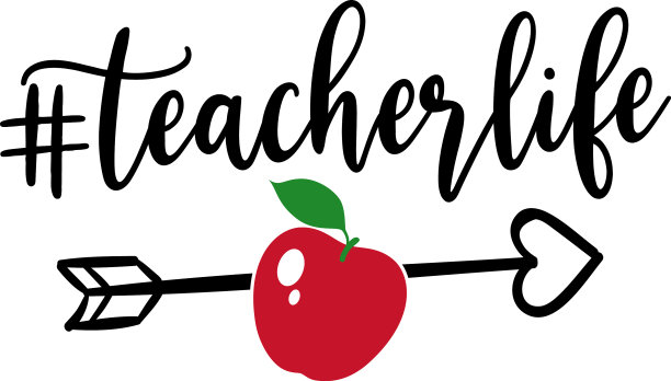 教师生活孤立在白色背景下图片下载