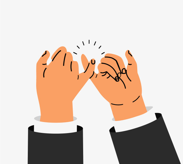 承诺手商人手势图片下载