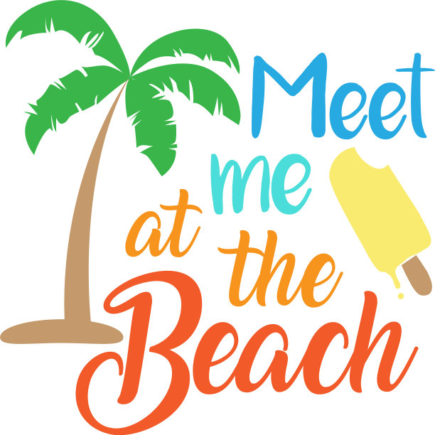 在白色背景的海滩见我图片下载