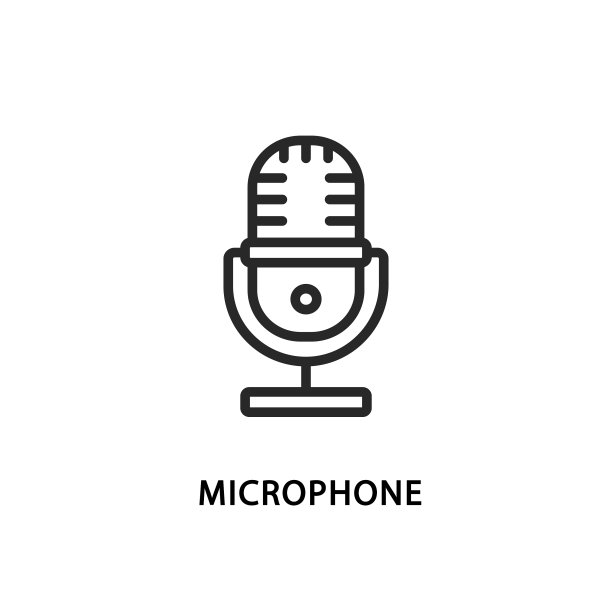 麦克风平线图标图片下载