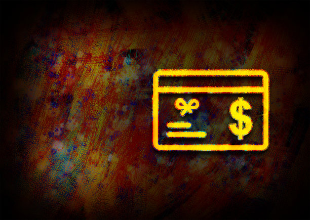 礼品卡美元标志图标分形画设计背景插图图片下载