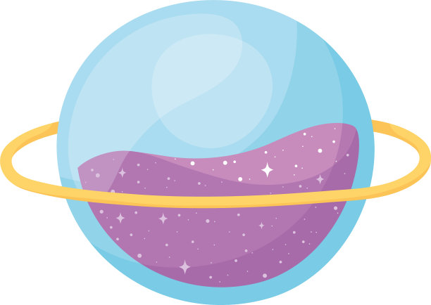行星空间星系天文学卡通风格图片下载